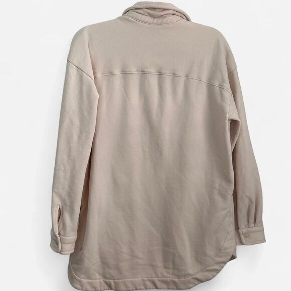 Athleta Girl RetroActive Oversized Shacket Cream Neutral Streetwear sz 16 - Picture 5 of 8